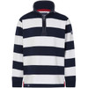 Marine Lazy Jacks Mens LJ39 1/4 Zip Stripe Sweatshirt