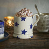Emma Bridgewater Blue Star Half Pint Mug Lifestyle