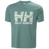 Opal Green Helly Hansen Mens Core T-Shirt 2.0