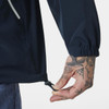 navy Helly Hansen Mens Sandoy Rain Jacket hem