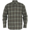 Green Check Harkila Mens Fjell Long Sleeve Shirt