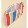 Multi Stripe Joules Carrywell Zipped Pouch Interior