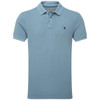 pigeon Blue Schoffel Mens St Ives Garment Dyed Jersey Polo Shirt