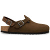 Carafe Birkenstock Tokio Suede Leather Backstrap Clogs Side View