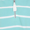 Peppermint Lazy Jacks Womens LJ35 Stripe 1/4 Zip Sweatshirt Zip Detail