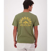 Clover/Amber Swanndri Mens Mountain Printed T-Shirt Back