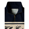 Ink Navy Holland Cooper Womens Signature Quarter Zip Sweat Neckline