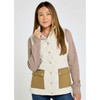 Bone Dubarry Womens Clashmore Quilted Gilet On Model