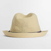 Ecru Barbour Mens Linford Trilby Summer Hat Back