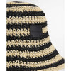 Black/Ecru Barbour Womens Annie Crochet Hat Badge