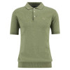 Laurel Green Barbour Mens Muston Linen Blend Knitted Polo Shirt