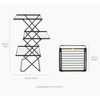 Black Joseph Joseph AirFrame Max 21m 3-Tier Clothes Airer Dimensions