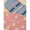 Pink/Blue Joules Womens Bessie Invisible Socks 2 Pack Detail