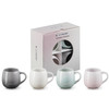 Le Creuset Stoneware Coupe Set of 4 Mugs box