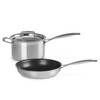 Le Creuset Classic 3-ply Stainless Steel 2-Piece Frying Pan and Saucepan Set