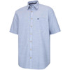 Plain Blue Hoggs of Fife Mens Aberdour Short Sleeve Shirt
