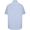 Plain Blue Hoggs of Fife Mens Aberdour Short Sleeve Shirt Back