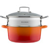 Le Creuset 3 Ply Stainless Steel Large Multi-Steamer With Glass Lid