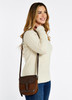 Walnut Dubarry Ballymena Small Saddle Style Bag On Model