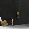 Black Barbour Mens Wax Sports Cap Rear Detail