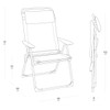 Lafuma Alu Cham XL Batyline ISO Armchair Dimensions