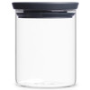 0.6L Brabantia Stackable Glass Jar