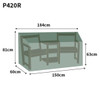 Bosmere Protector Conversation Seat Cover Size Graphic