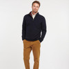 Navy Barbour Nelson Essential Half Zip On Model