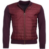 Merlot Barbour Mens Carn Baffle Zip Thru