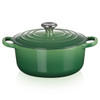 Le Creuset 24cm Cast Iron Round Casserole Dish Bamboo Green