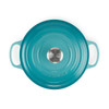 Le Creuset 22cm Cast Iron Round Casserole Dish Teal