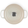Le Creuset 20cm Cast Iron Round Casserole Dish Meringue
