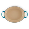 Le Creuset 27cm Cast Iron Oval Casserole Dish Deep Teal
