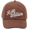 Chocolate R.M. Williams Mens Script Cap