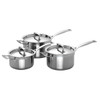 Le Creuset 3 Ply Stainless Steel Saucepan Set