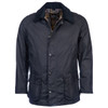 Navy Barbour Mens Ashby Wax Jacket