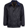 Navy Barbour Mens Bedale Wax Jacket
