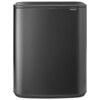 Confident Grey Brabantia Bo Touch Bin 2x30 Litre