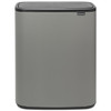 Mineral Concrete Grey Brabantia Bo Touch Bin 2x30 Litre