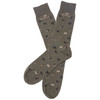 Mid Olive Dog Barbour Mens Mavin Sock