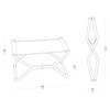Lafuma Next Footrest Batyline DUO Dimensions