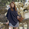Navy Dubarry Hazelwood Poncho Lifestyle