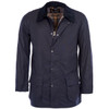 Navy Barbour Mens Bristol Wax Jacket