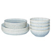 Denby Halo Speckle 12 Piece Coupe Set