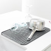 Dark Grey Brabantia Silicone Dish Drying Mat Lifestyle