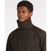 Olive Barbour Mens Classic Bedale Wax Jacket Detail