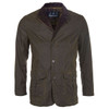 Olive Barbour Mens Lutz Wax Jacket