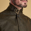 Olive Barbour Mens Lutz Wax Jacket Detail