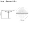 40m Brabantia Rotary Essential Diameter