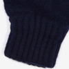 Navy Barbour Mens Lambswool Gloves Cuffs